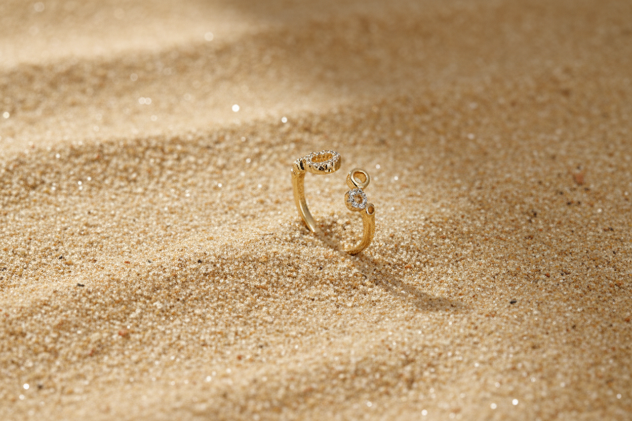 Bague d'orteil "géométrique"